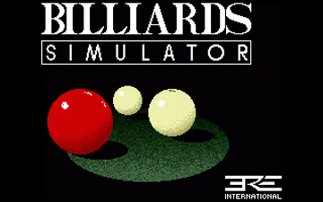 Billiards Simulator screen shot title